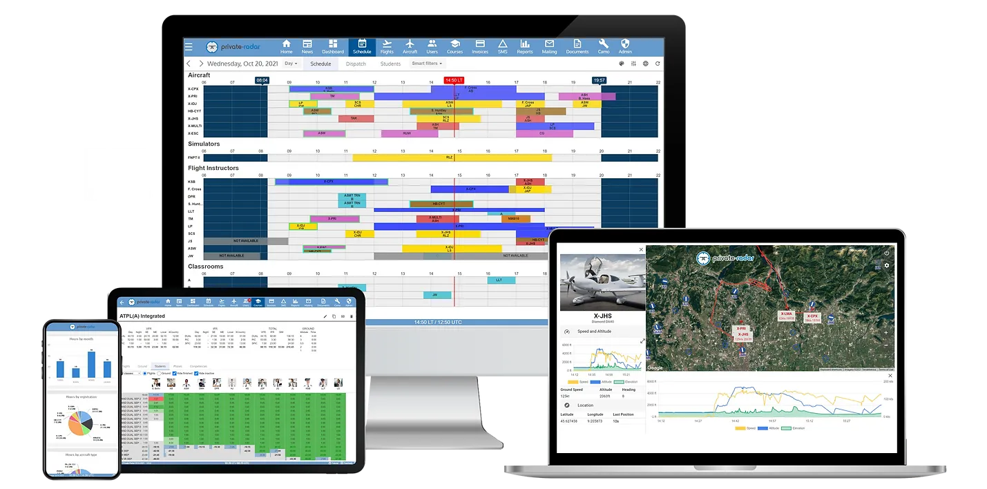 Private‑Radar to Showcase Flight School Management and Aircraft ...