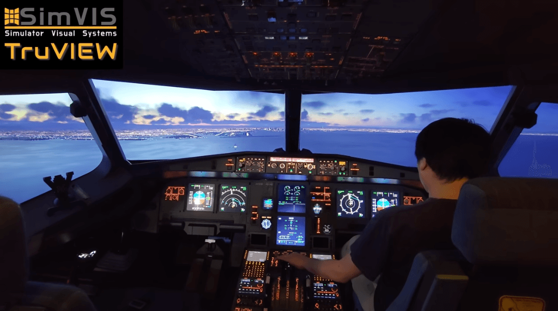 Simulator Visual Dcu Simulator Visual Solutions Provider SimVIS Upgrades J-Flight's FDS A320 ...